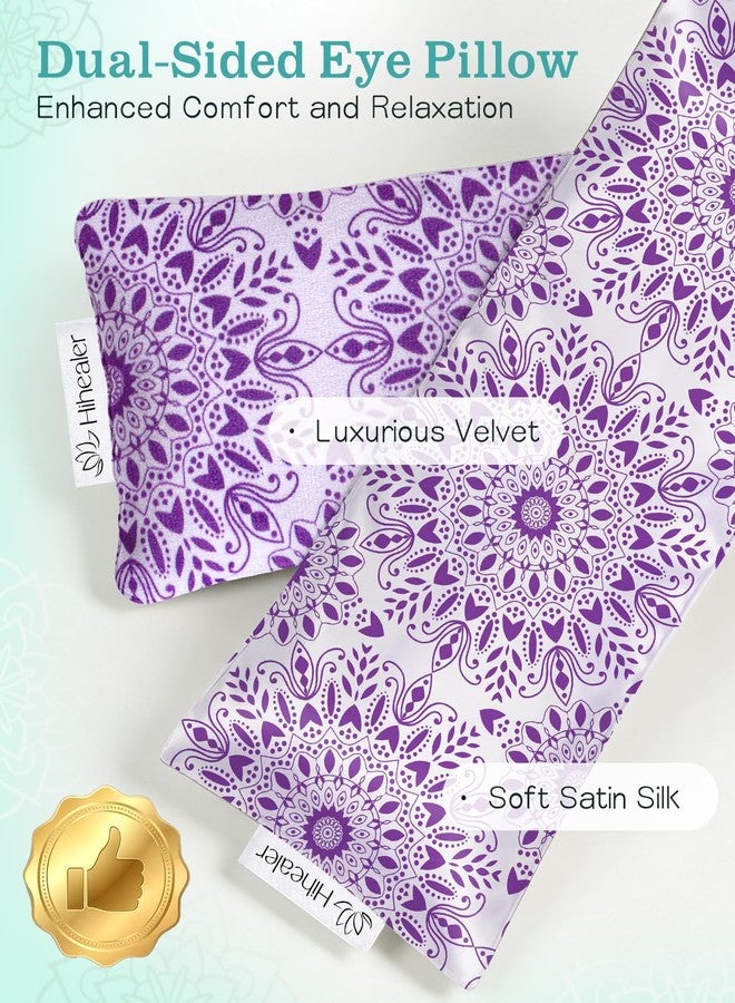 Hihealer Lavender Eye Pillow, Mandala Velvet Flaxseed Eye Mask for Sleeping - Image 5