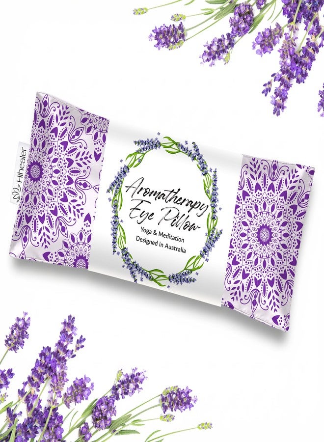 Hihealer Lavender Eye Pillow, Mandala Velvet Flaxseed Eye Mask for Sleeping - Image 1