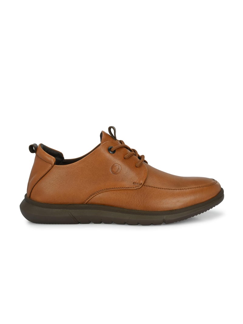 egoss Zero Gravity Men's Sneakers | Genuine Leather Casual Shoes | Trendy | Lightweight | Comfortable Fit | Stylish ES-25, TAN,10 - Image 4