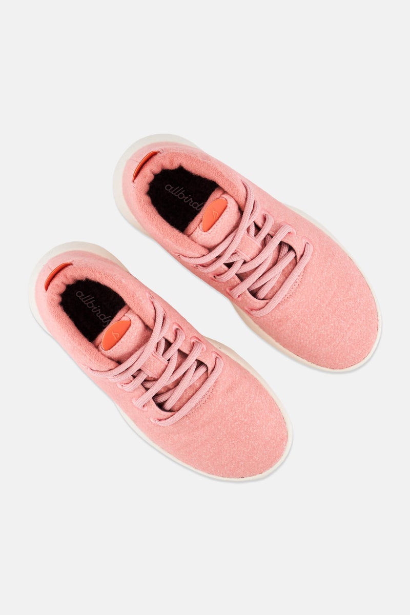 Allbirds Women Wool Runner Up Mizzle Lace Up Shoes, Peach - Image 4