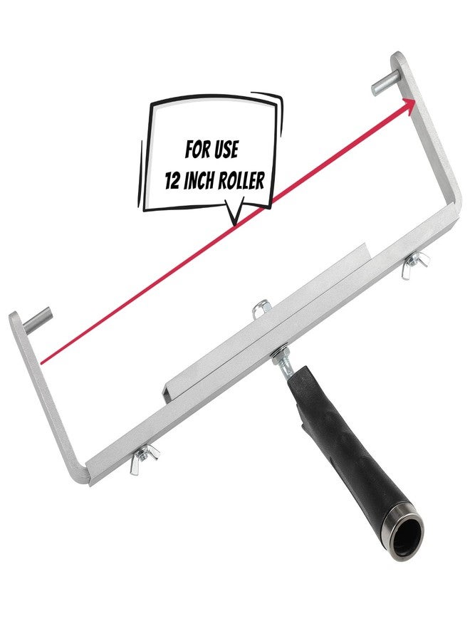 NANJA 12-18 inch Adjustable Paint Roller Frame with 12" Painter's Choice Roller Cover,Large Paint Roller for Ceiling Wall Painting - Image 5
