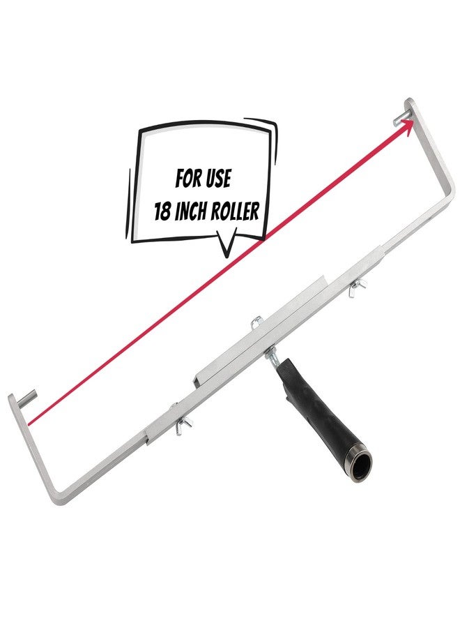 NANJA 12-18 inch Adjustable Paint Roller Frame with 12" Painter's Choice Roller Cover,Large Paint Roller for Ceiling Wall Painting - Image 3