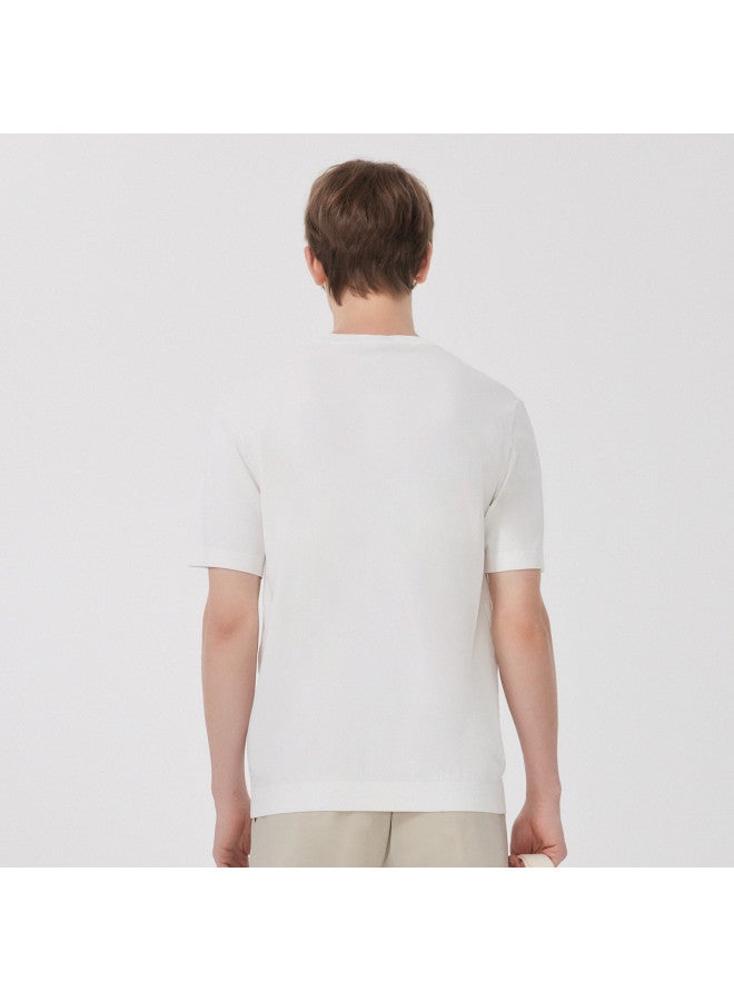 Cabbeen Same As In-store] Men's Trendy Casual T-shirt Summer Stylish Short Sleeve Pullover Top Multi-color Versatile Commute - Image 3