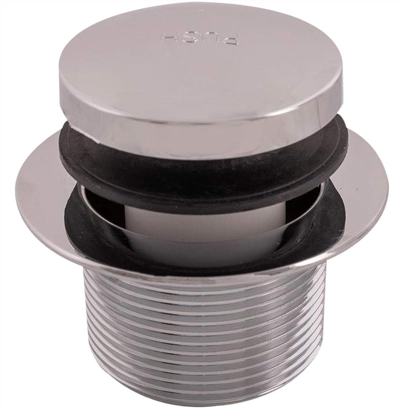 EZFLO Eastman Tip-Toe Bath Drain Assembly Kit with Flange and Drain Washer, 1-1/2 Inch x 11.5 Inch Coarse Thread, Chrome Plated, 35235 - Image 1