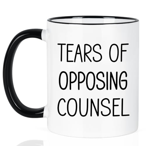 Maustic Lawyer Gifts for Men Women, Tears of Opposing Counsel Coffee Mug, Law School Student Attorney Paralegal Future Lawyer Gifts, Funny Lawyer Mug, 11 Oz - Image 1