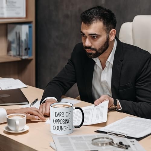 Maustic Lawyer Gifts for Men Women, Tears of Opposing Counsel Coffee Mug, Law School Student Attorney Paralegal Future Lawyer Gifts, Funny Lawyer Mug, 11 Oz - Image 2
