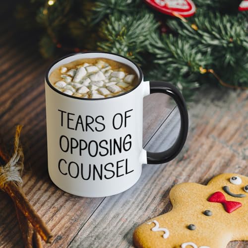 Maustic Lawyer Gifts for Men Women, Tears of Opposing Counsel Coffee Mug, Law School Student Attorney Paralegal Future Lawyer Gifts, Funny Lawyer Mug, 11 Oz - Image 5