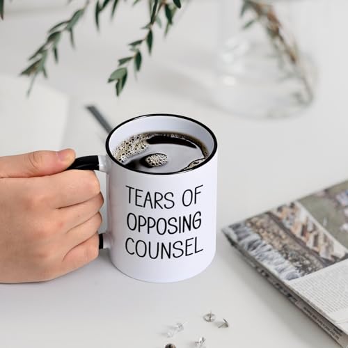 Maustic Lawyer Gifts for Men Women, Tears of Opposing Counsel Coffee Mug, Law School Student Attorney Paralegal Future Lawyer Gifts, Funny Lawyer Mug, 11 Oz - Image 4