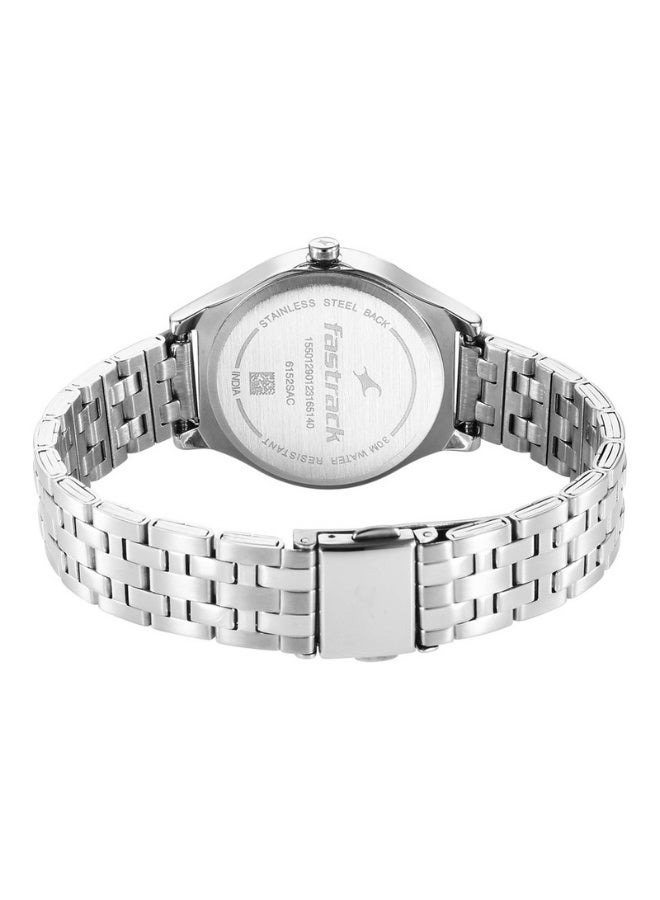 fastrack Stunners Women's Watch 6152SM06 – Black Dial, Silver Metal Strap, Quartz Movement, 30m Water-Resistant, Elegant & Gift-Ready Timepiece - Image 5