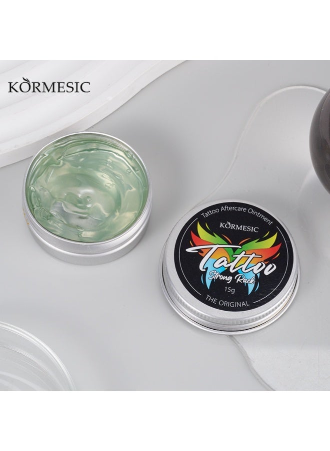 Kormesic 2Pcs Tattoo Gel 2x15G Moisturizing Healing Aftercare Tattoo Ointment Preserve Color Heal Damage Reduce Tattoo Dryness Aftercare Gel - Image 3