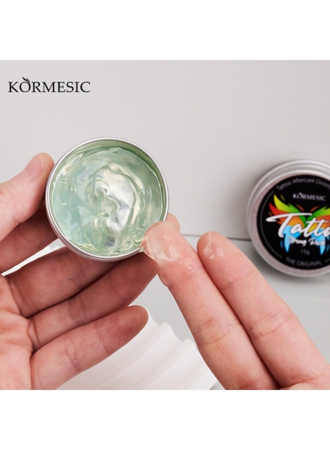 Kormesic 2Pcs Tattoo Gel 2x15G Moisturizing Healing Aftercare Tattoo Ointment Preserve Color Heal Damage Reduce Tattoo Dryness Aftercare Gel - Image 4