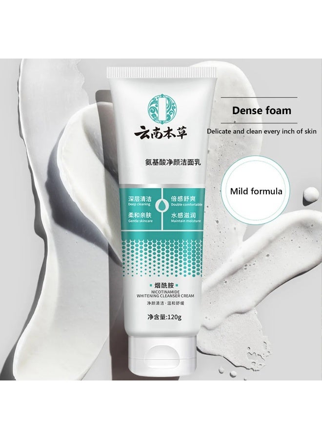 DubaiGallery Amino Acid Whitening Face Cleanser Herbal Skincare Balanced skincare cleanser combining modern amino acid technology with herbal elements to cleanse, nourish, and support bright, healthy-looking skin daily. - Image 5