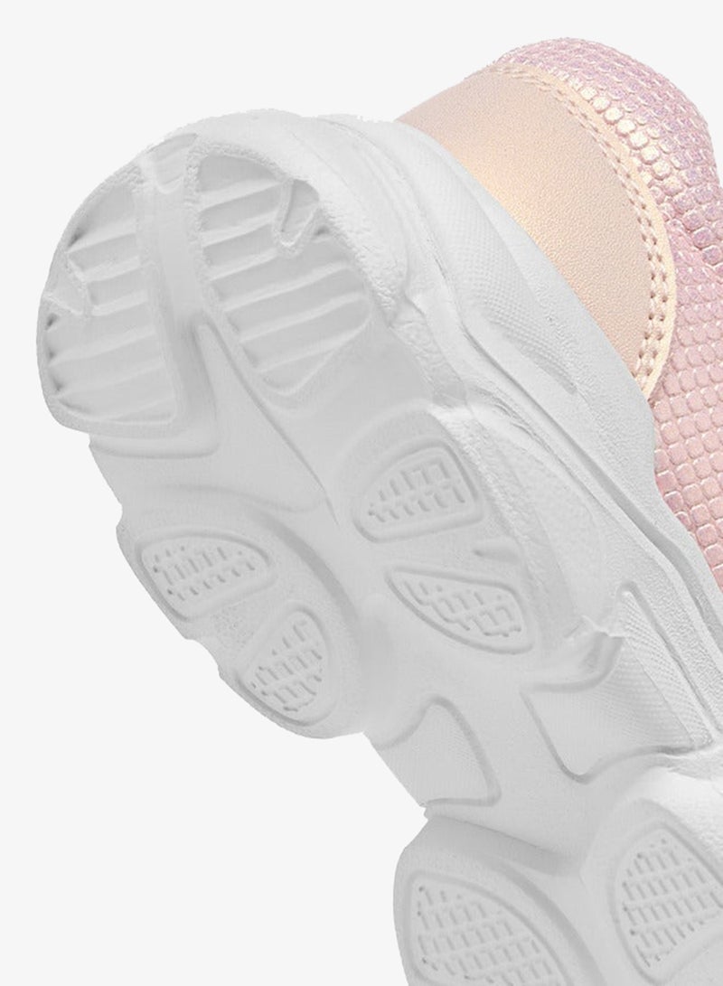 Flora Bella By Shoexpress Girls Textured Mary Jane Shoes with Hook and Loop Closure - Image 5
