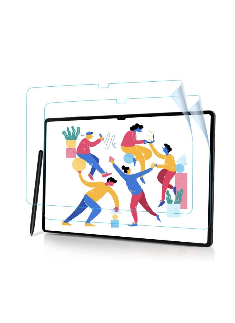 2 Pack Paperfeel Screen Protector for Samsung Galaxy Tab S10 Plus/Tab S9 Plus 2023/Tab S8 Plus 2022/Tab S7 FE 12.4" 2021/ Galaxy Tab S7 Plus 12.4" 2020,Anti Glare Write and Draw Like on Paper(PET Film)