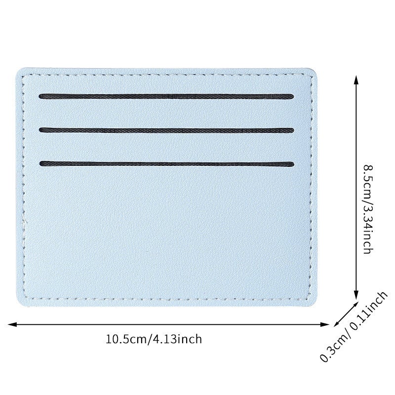 Multifunctional Solid Color PU Leather Wallet, RFID Blocking Design Portable Daily Storage Purse for Cards Cash Coin Business Use - Image 3