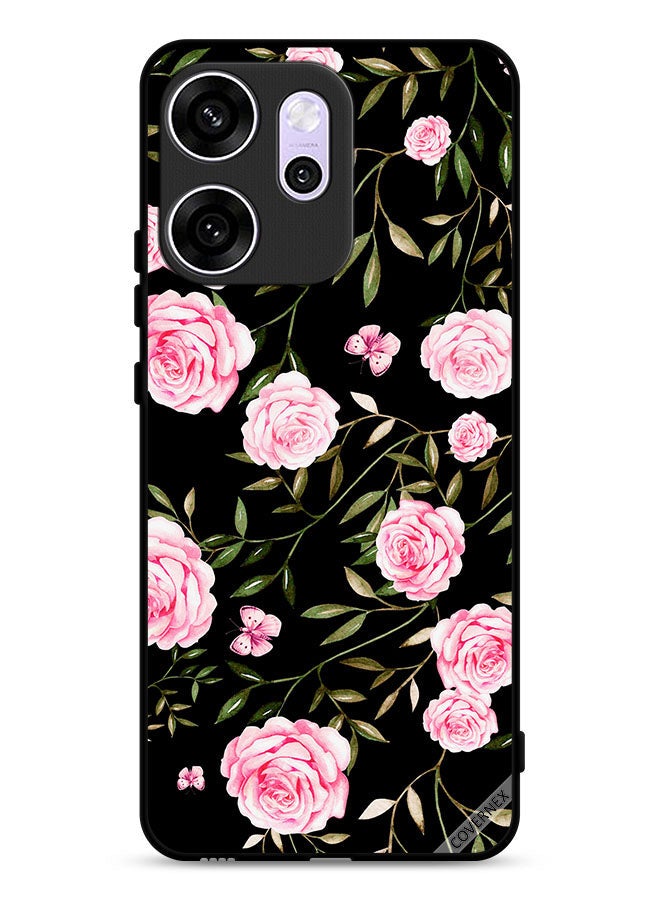 Covernex Oppo Reno14 F Protective Case Cover Rose In Bunches Of Small Leaves - Image 1