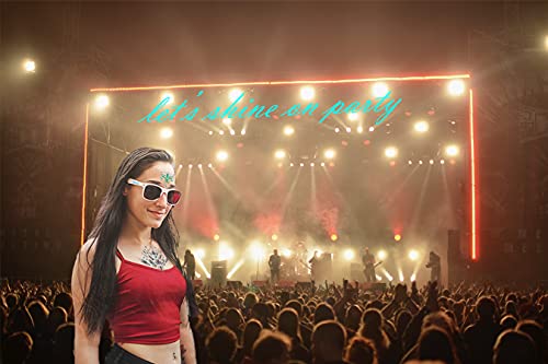 SHINEYES 6 Pcs Music Festival Face Jewels, Rhinestone Rave Gems Glitter, Crystal Birthday Party Face Stickers, Eyes Body Temporary Tattoos - Image 2