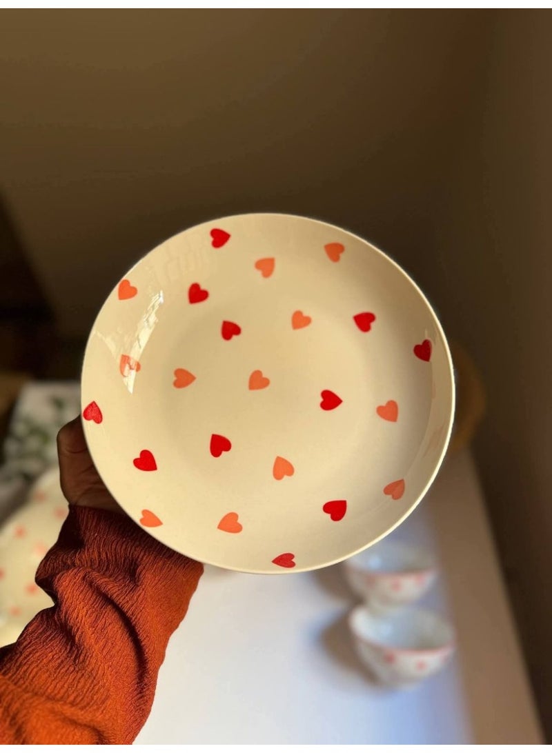 طبق بورسلين 18 سم