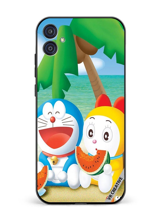 VR CREATIVE Protective Case Cover For Samsung Galaxy M04/F04 Doremon And Doremi Design Multicolour - Image 1