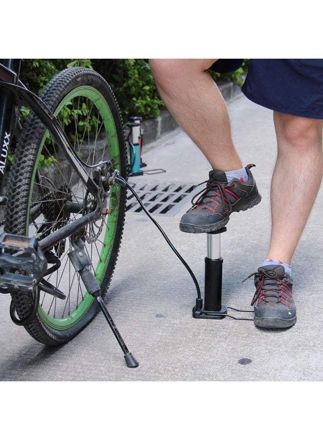 مضخة هواء يدوية متعددة الاستخدامات مع خرطوم وفوهات - Image 5