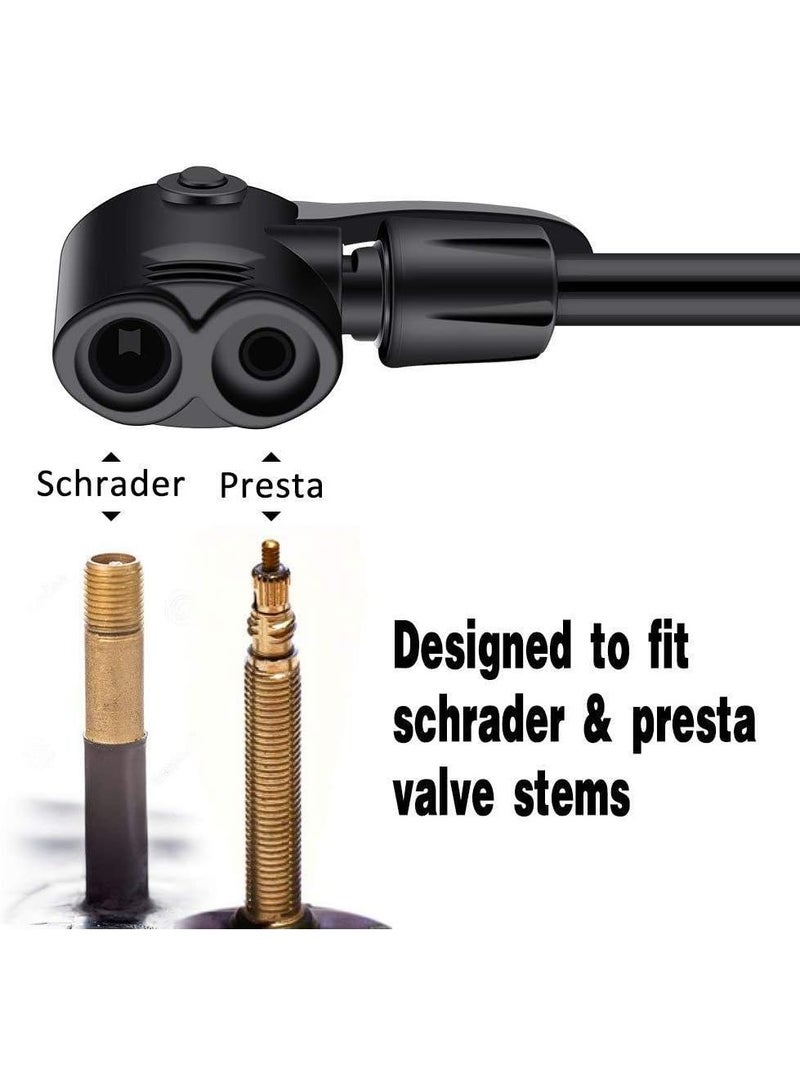 مضخة هواء يدوية متعددة الاستخدامات مع خرطوم وفوهات - Image 2