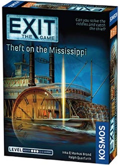 Thames & Kosmos Exit Theft On The Mississippi ; Escape Room Game In A Box; Exit The Game A Kosmos Game ; Family Friendly Cardbased Athome Escape Room Experience For 1 To 4 Players Ages 12+  - Image 1
