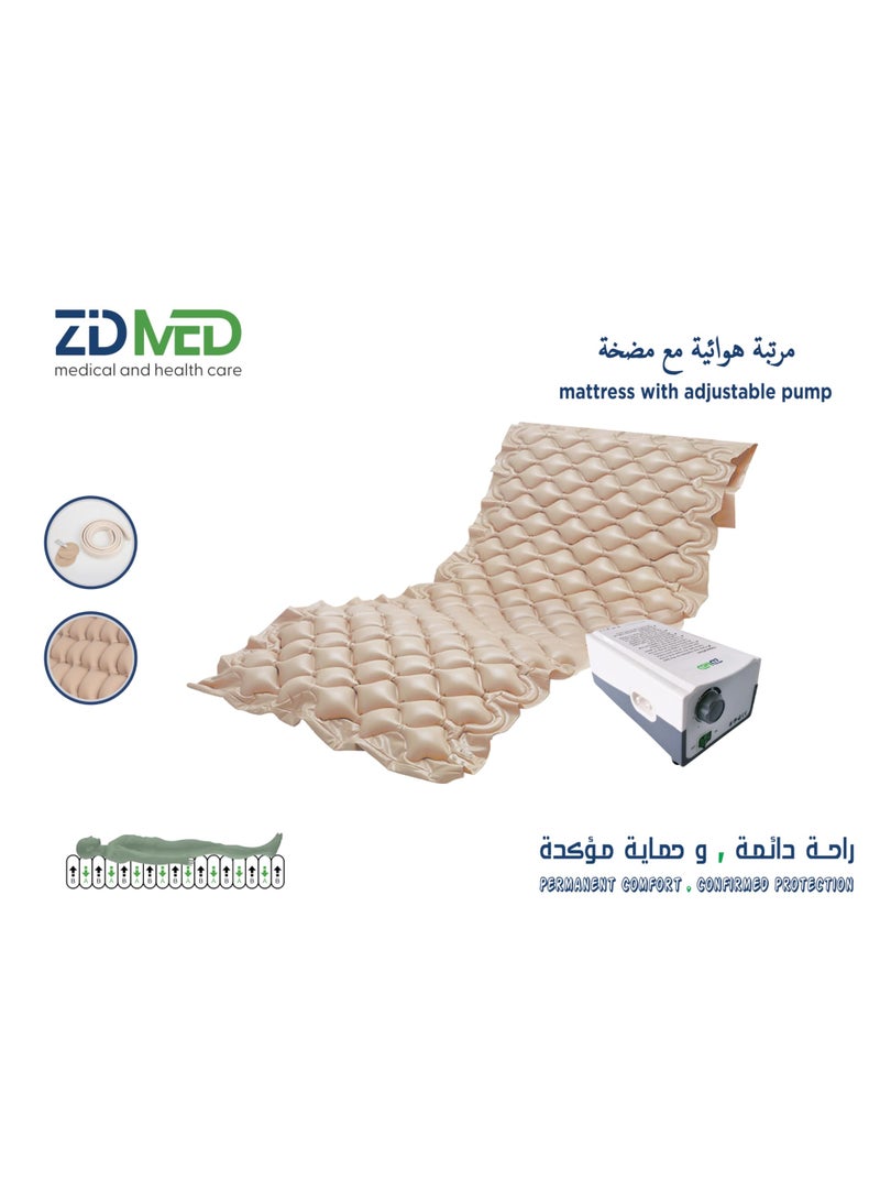 ZidMed Medical Bubble Air Mattress with Quiet Adjustable Pump – For Permanent Comfort and Confirmed Pressure Relief - Image 1