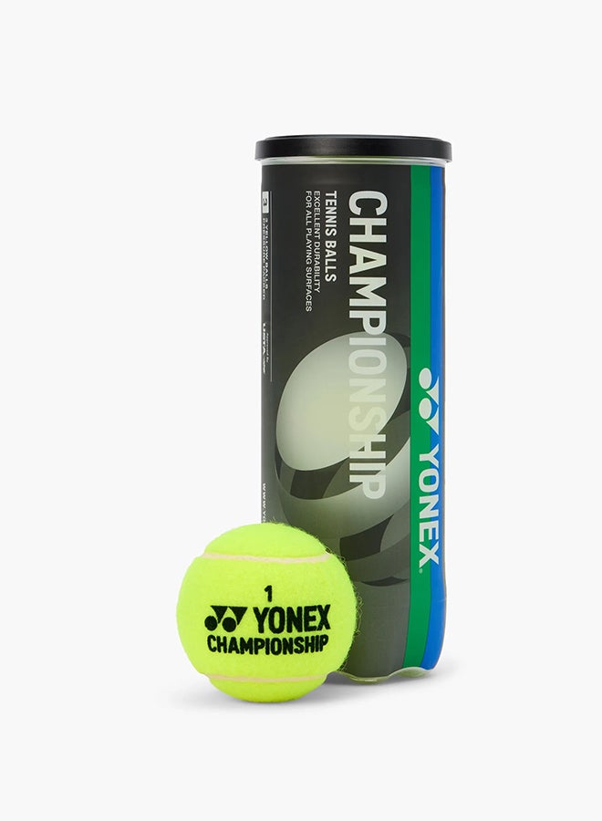Yonex Championship Tennis Balls, Pack of 4 Cans - Image 2