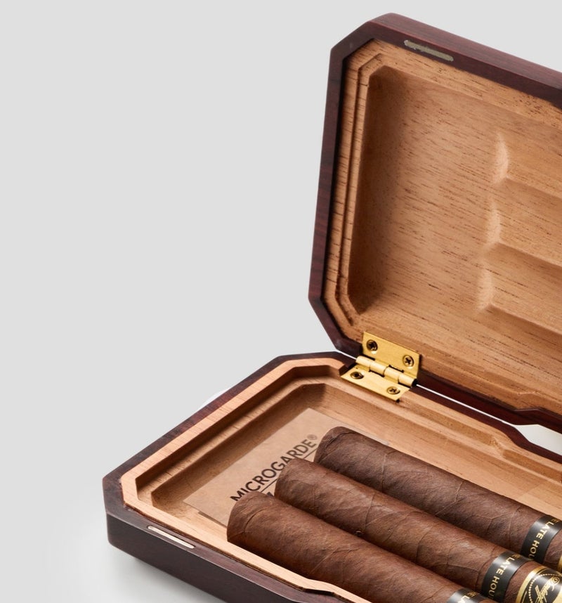 SikarInfuse Rock – cigar Travel Case | Luxury Hardwood Case Lined with Spanish Cedar - Image 2