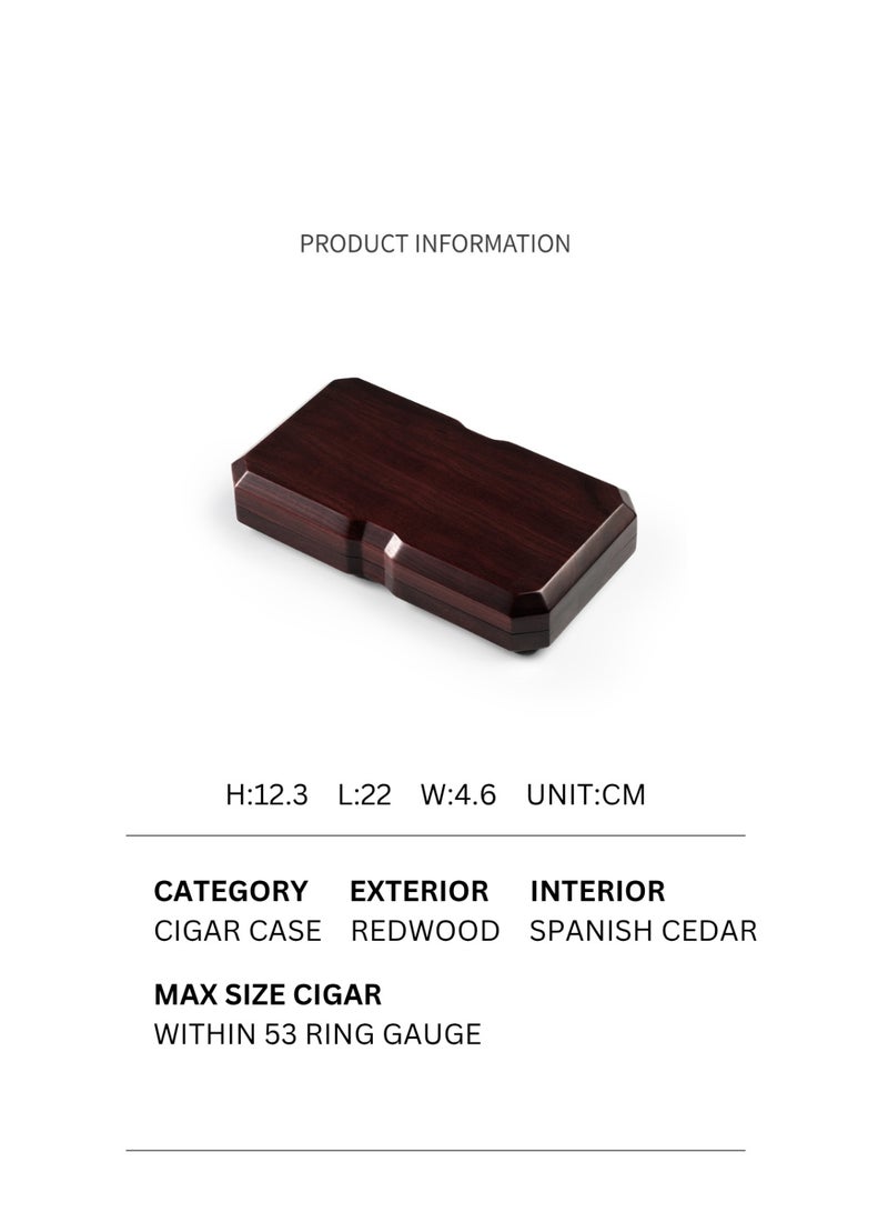 SikarInfuse Rock – cigar Travel Case | Luxury Hardwood Case Lined with Spanish Cedar - Image 4