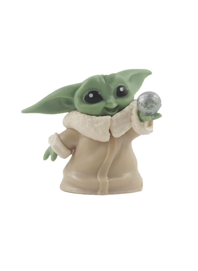 general 5 Pcs Star Wars Master Yoda Baby Cartoon Toy Set Best Gift for Kids Adults Fans Children's Day Gift - Image 4