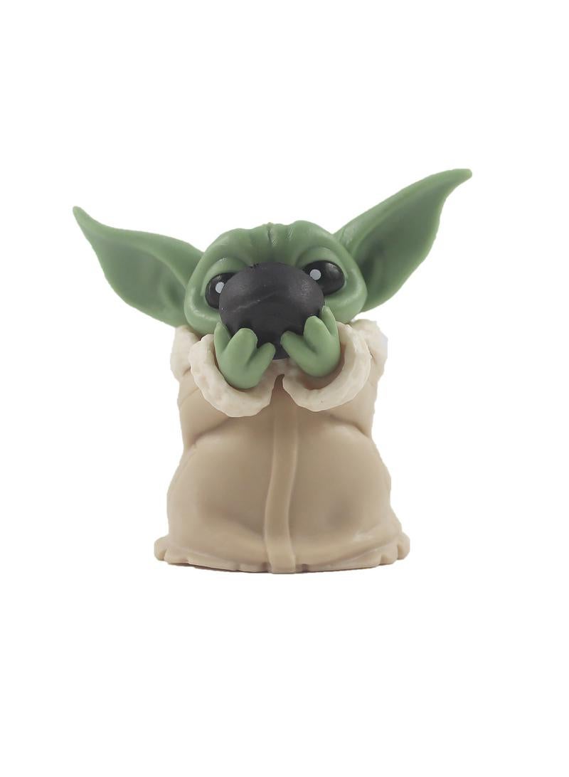 general 5 Pcs Star Wars Master Yoda Baby Cartoon Toy Set Best Gift for Kids Adults Fans Children's Day Gift - Image 3