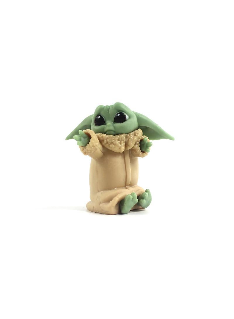 general 5 Pcs Star Wars Master Yoda Baby Cartoon Toy Set Best Gift for Kids Adults Fans Children's Day Gift - Image 5