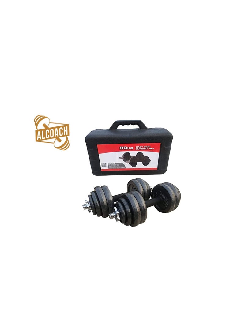 ALCOACH Adjustable Training Dumbbell With Bar Extension 30 Kg - FW080 - Image 2