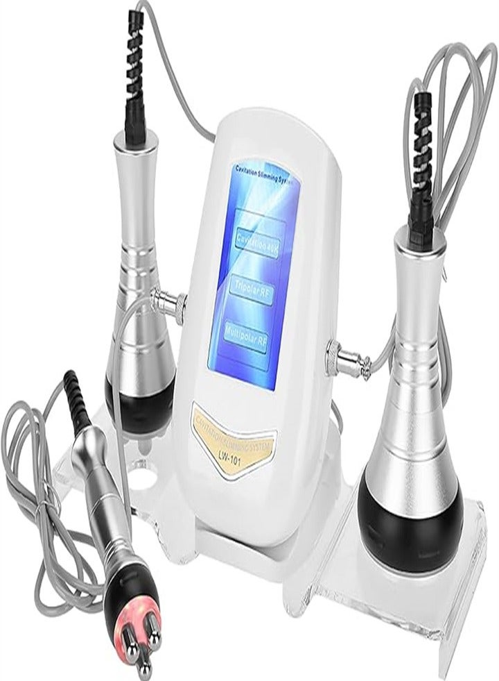 3 in 1 Slimming Machine, 40K Fat Removal RF Beauty Machine with 3 Massage Heads, Body Shaping Machine for Face, Arms, Waist, Abdomen, Legs, Buttocks - Image 1