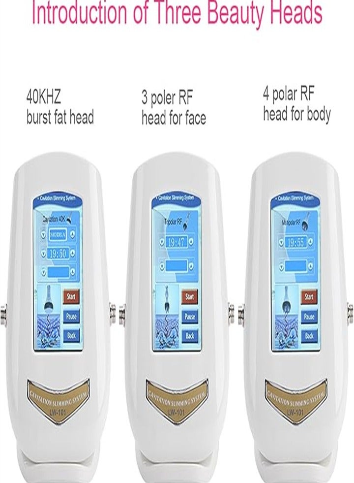 3 in 1 Slimming Machine, 40K Fat Removal RF Beauty Machine with 3 Massage Heads, Body Shaping Machine for Face, Arms, Waist, Abdomen, Legs, Buttocks - Image 3
