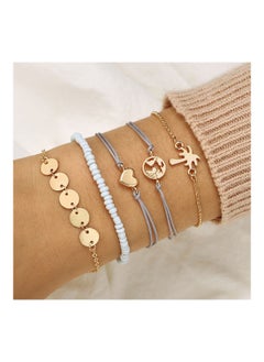 5-Piece Map Love Fashion Bracelets