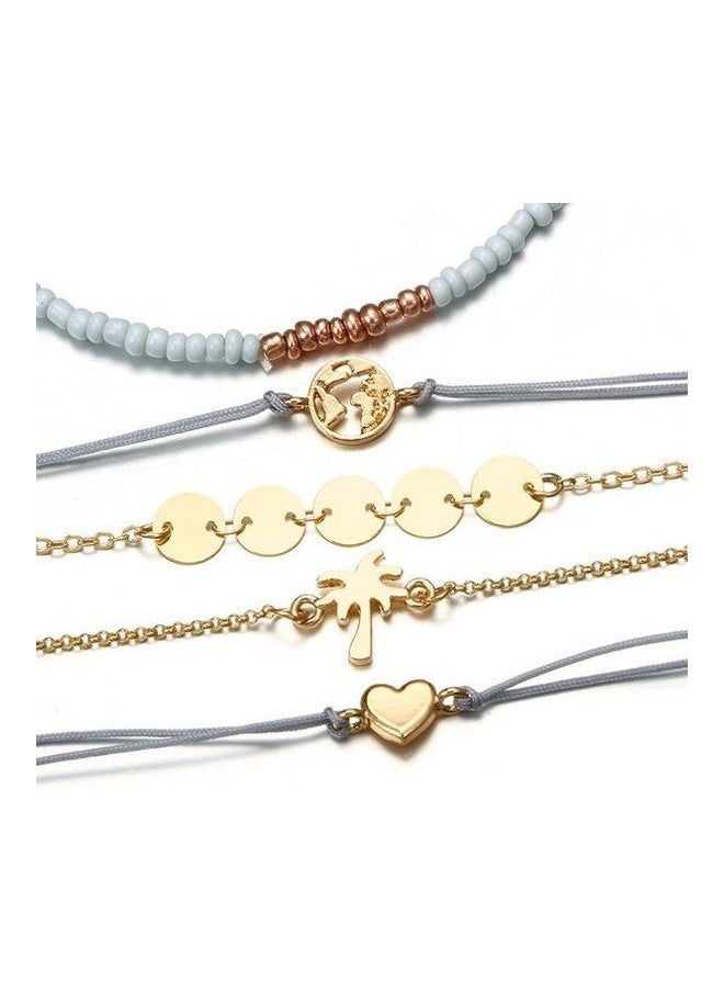 NIBEMINENT - 5-Piece Map Love Fashion Bracelets - Image 1