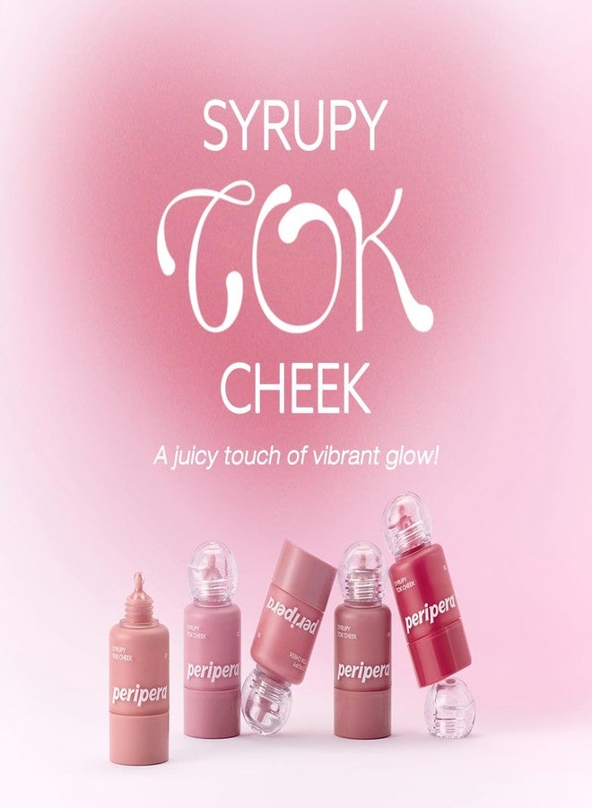 أحمر خدود سائل PERIPERA SYRUPY TOK CHEEK، 5 ألوان، لمسة نهائية ندية ويرطب طوال اليوم، ملمس مخملي ناعم، لون للخدود (03 FRIENDSHIP MAUVE، مقاس واحد) - Image 2