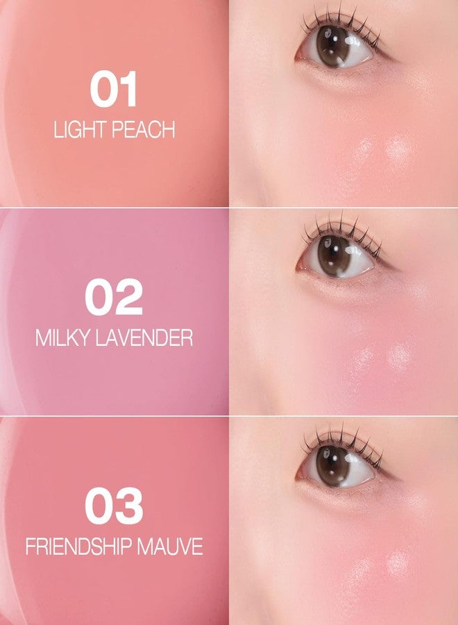 أحمر خدود سائل PERIPERA SYRUPY TOK CHEEK، 5 ألوان، لمسة نهائية ندية ويرطب طوال اليوم، ملمس مخملي ناعم، لون للخدود (03 FRIENDSHIP MAUVE، مقاس واحد) - Image 5