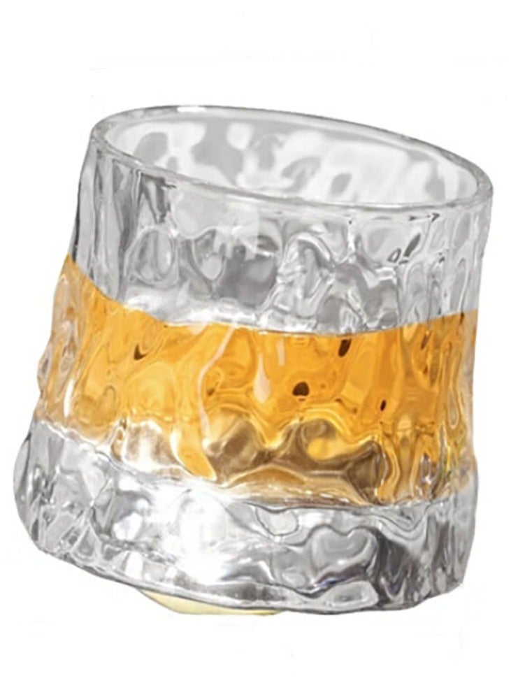 Jingke Wine Glass, Beer Whiskey Glass, Glass Water Cup,Spinning Wine Glass 2 Pack - Image 1