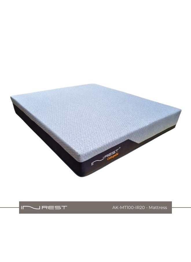 Inrest Home - INREST 20 Medical Mattress - Single Size (100*200 cm), Medium Firmness, 27 cm Height, High Resilience Foam for Body Support and Maximum Comfort, Vibration Isolation, Back and Joint Support, 5-Year Sagging Warranty, Easy Care Design and Durability - Image 1