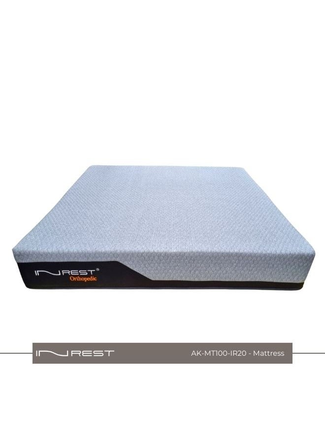 Inrest Home - INREST 20 Medical Mattress - Single Size (100*200 cm), Medium Firmness, 27 cm Height, High Resilience Foam for Body Support and Maximum Comfort, Vibration Isolation, Back and Joint Support, 5-Year Sagging Warranty, Easy Care Design and Durability - Image 1