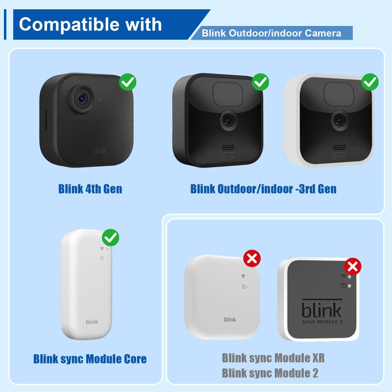 Aaeytby All-New Blink Outdoor Camera Surveillance Mount, 3 Pack Weatherproof Protective Housing and 360 Degree Adjustable Mount for Blink Outdoor 4th & 3rd Gen Cam - Image 3