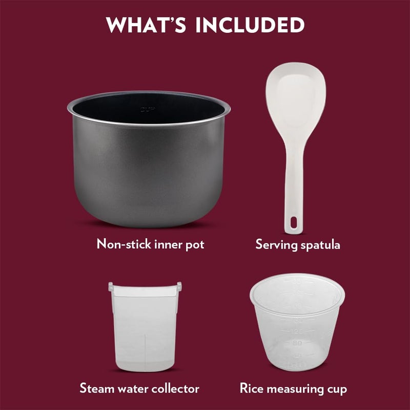 Borosil Instacook 6 L Electric Stainless Steel Pressure Cooker 12 Digitized Indian Cooking Programs 15 Hour Delay Timer One Touch Instat Cooking Idli Maker Rice Cooker 2 Year Warranty - Image 5