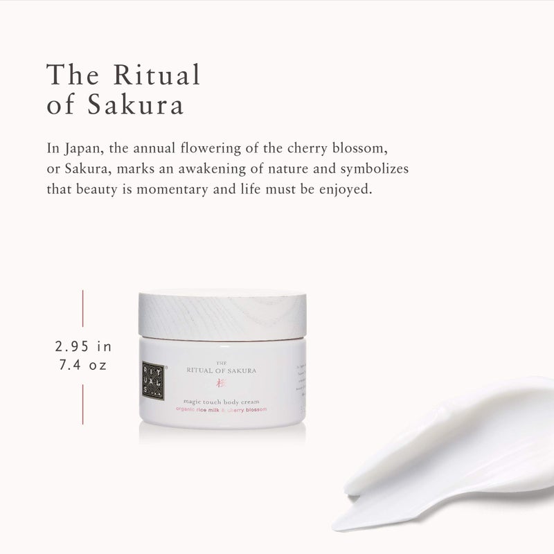 RITUALS Sakura Renewing Body Cream - Moisturizer with Rice Milk & Cherry Blossom - 7.4 Fl Oz - Image 3