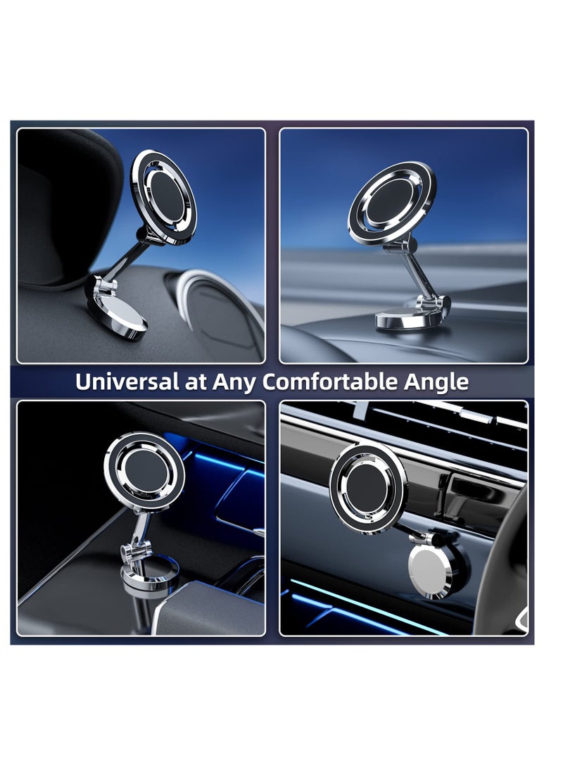 SYOSI Car Mount Magnetic Phone Holder, for MagSafe Car Mount Folding Magnetic Phone Holder for Car, Phone Mount Holder for Car Vent Magnetic for iPhone 14 13 12 Pro Plus Max Mini MagSafe Case & All Phones - Image 2