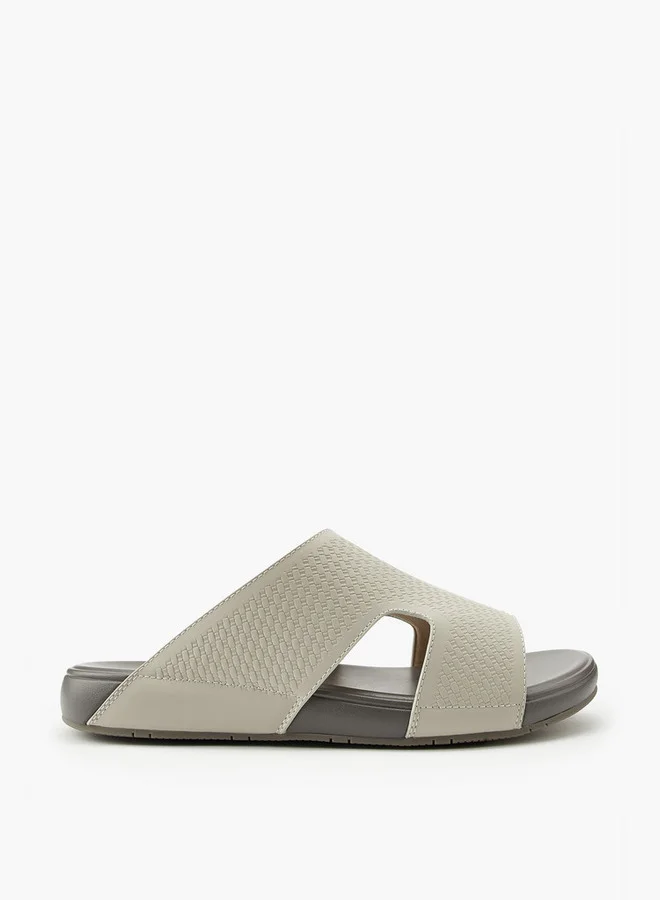 دوتشيني Men's Textured Slip-On Arabic Sandals