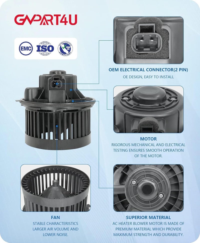 GVPART4U Front Blower Motor for 2000 2001 2002 2003 2004 2005 2006 Chevy Tahoe Silverado Avalanche Suburban 20002006 GMC Sierra Yukon 20032006 Cadillac Escalade - Image 5