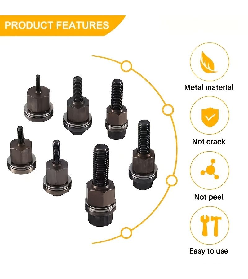 77 Pcs 3 In 1 Carbon Steel Manual Rivet Gun Set With M3 M12 Riveting Nuts For Automotive Home Renovation And Metal Joining - Image 5